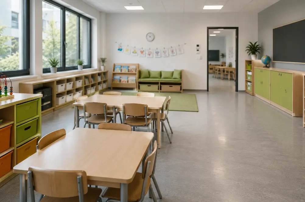 Professionelle Reinigung in Schulen & Kindergärten