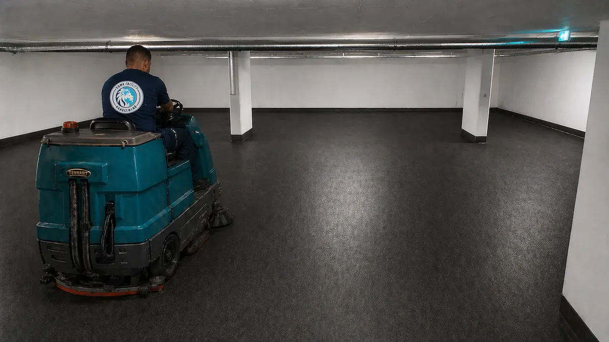 Garagenreinigung Wien – gründlich, maschinell & planbar Detailansicht
